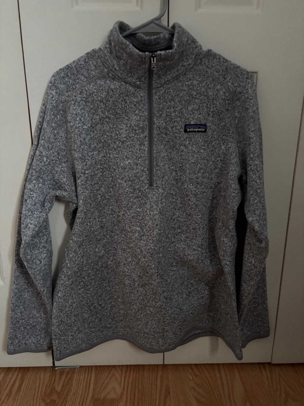 Patagonia Gray Heather Quarter-Zip Fleece Pullover